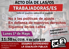 Acto día de las/os trabajadoras/es