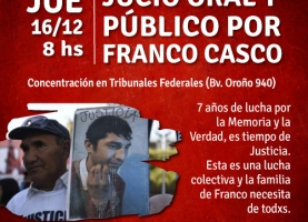 Juicio oral y público por Franco Casco