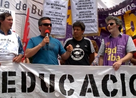 No al desafuero del dirigente del SUTEF, Horacio Catena