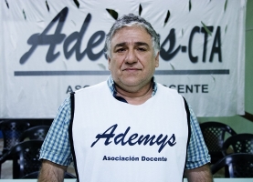 Abajo la causa penal al compañero docente Jorge Adaro, ex Secretario General y actual Secretario Adjunto del sindicato de ADEMYS