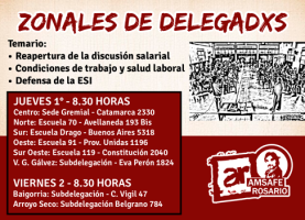 Zonales de delegadxs