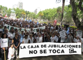 Concentración y acto por jubilación