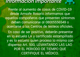 Información importante sobre licencias por Covid