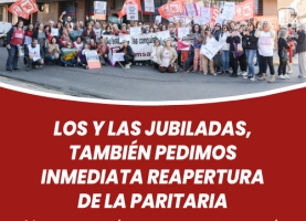 Los y las jubiladas, también pedimos inmediata reapertura de la paritaria