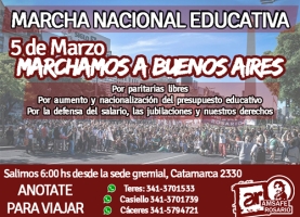 Contundente rechazo a la propuesta oficial y duro plan de lucha de la docencia santafesina