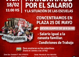 Marchamos por el Salario y la situación de las Escuelas