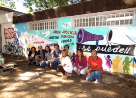 Mural en homenaje a Herminia