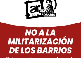 No a la militarización de los barrios