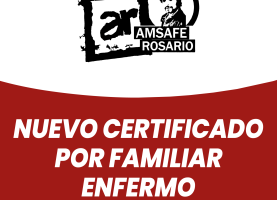 Nuevo certificado por familiar enfermo