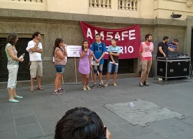 Estuvimos en la calle reclamando el aumento que nos corresponde