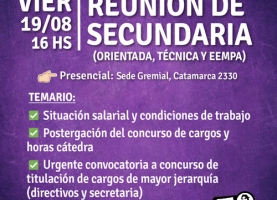 Reunión de Nivel Secundario (Orientada, Técnica y EEMPA)