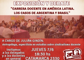 Exposición y debate: "Carrera docente en América Latina. Los casos de Argentina y Brasil"