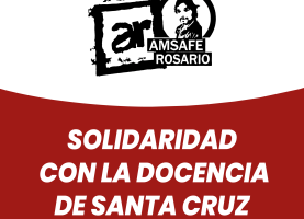 Solidaridad con la docencia de Santa Cruz