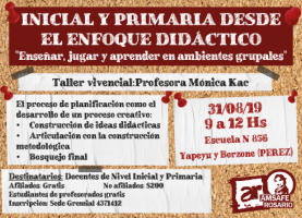 Taller vivencia el Pérez: Inicial y Primaria desde el Enfoque didáctico