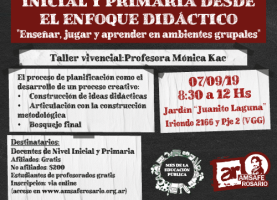 Taller vivencial en Villa Gobernador Gálvez: Inicial y Primaria desde el Enfoque didáctico