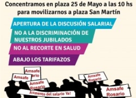 Hoy la docencia santafesina cumplió con la jornada de Paro Nacional.