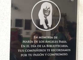 Homenaje a la compañera Docente Bibliotecaria María de los Ángeles Paris