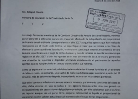 Proporcional de Vacaciones: Reclamamos en el Ministerio que se pague de acuerdo a valores actualizados.