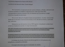 Reclamo por la mala liquidación del aguinaldo para nuevos directivos