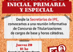 Reunión de Inicial, Primaria y Especial