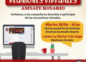 Reuniones virtuales en Amsafe Rosario #QuedateEnCasa
