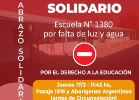 Abrazo solidario Esc. 1380