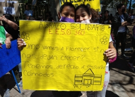 Abrazo solidario en la EESO 360