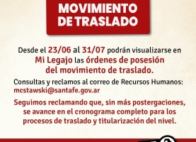 Secundaria. Movimiento de traslado.