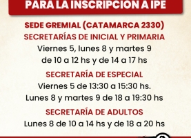 Consulta y asesoramiento para la inscripción a IPE