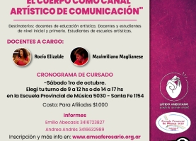 Taller: El cuerpo como canal artístico de comunicación