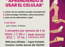 Taller: aprendiendo a usar el celular