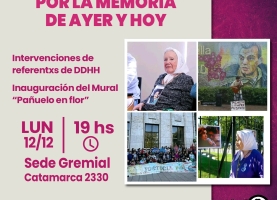 Jornada por los DDHH. Por la Memoria de Ayer y de Hoy