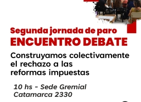 Segunda Jornada de paro: Encuentro debate