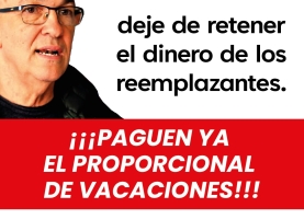 BASTA DE PRECARIZACION LABORAL A LXS REEMPLAZANTES