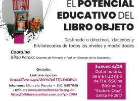Taller: El potencial educativo del Libro Objeto en Rosario