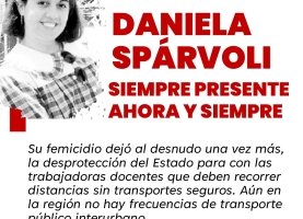 Daniela spárvoli presente, ¡ahora y siempre!