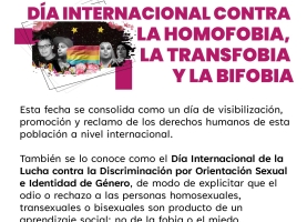 Día Internacional contra la Homofobia, la Transfobia y la Bifobia