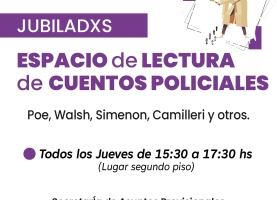 Espacio de lectura de cuentos policiales