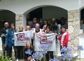 En la Falda con compañeras y compañeros jubilados