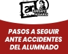  PASOS A SEGUIR ANTE ACCIDENTES DEL ALUMNADO