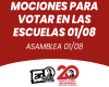 MOCIONES PARA VOTAR EN LAS ESCUELAS 01/08