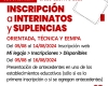 Secundaria: Inscripción a Interinatos y Suplencias Orientada, Técnica y EEMPA - Ciclo lectivo 2025