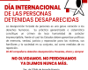 Día internacional de las personas detenidas desaparecidas