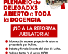 Plenario de delegadxs abierto a toda la docencia ¡NO A LA REFORMA JUBILATORIA!