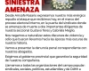 Repudio ante la siniestra amenaza