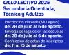 Suplencias Ciclo Lectivo 2026: Secundaria Orientada, Técnica y Adultos