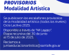 Escalafones provisorios Modalidad Artística